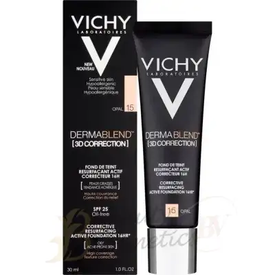 VICHY Dermablend [3D Correction] Fluid Foundation 30ml (Various Shades)