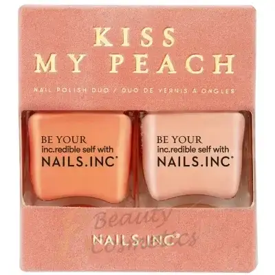 nails inc. Kiss my Peach Nail Varnish Duo 2 x 14ml